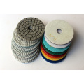 7 step diamond polishing pad wet use flexible abrasive pad for granite polishing